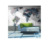 Papier peint World map on the wall-Taille L 450 x H 270 cm