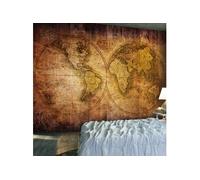 papier peint - world on old map - - 150x105