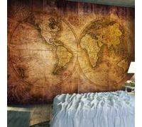 papier peint - world on old map - artgeist - 200x140 G