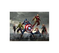 AG ART Papier peint XXL intisse Captain America et les Avengers Marvel 360X270 CM Multicolors