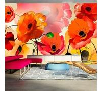Papier peint XXL Velvet poppies-Taille L 500 x H 280 cm Imprimé G