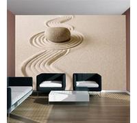 Papier peint Zen sand garden-Taille L 250 x H 193 cm Imprimé G