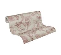 Papier Peints Jungle Cuba intissé 10.05 m x 0.53 m Brun Rouge Fabriqué en Allemagne A.S. Création 380213 38021-3