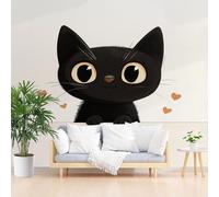 Papier Peints Panoramique Animaux Mignons Chats Poster Mural xxl Personnalisé 3D, Moderne Chats et Animaux en Forme de Carte Papier Peint Chambre Chambre D'Enfant Décoration Murale 250x175cm(L x H)