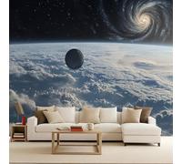 Papier Peints Panoramique Galaxie Poster Geant Mural Personnalisé 3D, Voie Lactée Ciel Étoilé Pour Salon Chambre D'Enfant Décoration Murale, Style Science-Fiction Moderne Murale Intissée 400x280cm