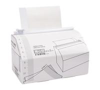 Papier pense-bête avec, Warm cloud white BL | Papier autocollant avec cutter intégré pour la planification de la journalisation, bloc-notes adhésif