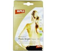 APLI Papier photo Photo Bright Brillant blanc 100×150 mm 240 g/m² 20 feuilles
