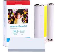 Papier Photo 10x15 Rechange Canon Selphy cp1500 CP1300 CP1200 CP910 CP1000 1 Cartouche D'encre et Papier Photo KP-36IN 3115B001(AA) Compatible avec Imprimante Canon Selphy CP,A6 (100 x 148 mm)