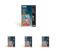 Papier photo A3 brillant Epson 200 g/m2, 20 feuilles (Lot de 4)