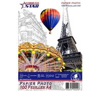 Papier Photo A4 EtiquetteStar 270g - 100 Feuilles Premium Haute Brillance - Type Papier:Brillant