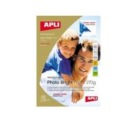 Papier Photo Brillant A4 270 Grammes R/V 10 Feuilles Agipa