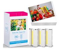 Papier Photo Compatible avec Canon Selphy CP1300, KP-108IN 3115B001 (AA) | Compatible avec Cartouche Canon Selphy CP1500, CP1200 CP1000 CP800 CP810 CP910, 3 Cartouche d'encre 108 Papier (100 x 148mm)