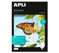 APLI 11475 - Papier Photo Everyday - Format A4 - 100 Feuilles - 180 g/m²