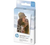 HP Zink Papier photo adhésif, Colorées, 20 Feuilles