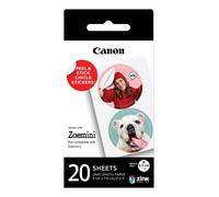Canon Pack d'autocollants ronds prédécoupés 33 mm ZINK™, 20 feuilles