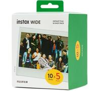 Papier photo instantané Fujifilm Mega pack Instax film WIDE (5x10vues)