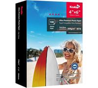 Papier Photo Jet D'Encre Brillant, A5 148X210Mm 250 G/M² 100 Feuilles, Avec Revêtement En Résine Avancée Haute Brillance De Qualité Supérieure, Pour Imprimante À Jet D'Encre Canon Hp Epson