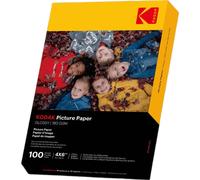 Papier photo KODAK - Lot de 100 feuilles de papier photo de qualité - Format 10 x 15 cm (A6) - Finition brillante - 180 g/m² - Compatible avec toutes les imprimantes à jet d'encre