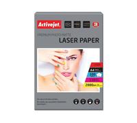 ActiveJet LASER Premium Matte Photo A4 Mat Blanc papier photos - Papiers photos (Matte, 110 g/m², Blanc, Laser/a jet d'encre, A4, 100 feuilles)