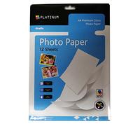 Papier photo premium A4, Grafix platine, brillant 220gsm, 12 Feuilles, Taille 297mm x 210mm