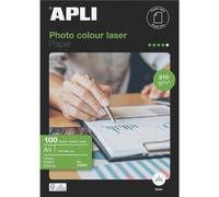Papier photo "Premium Laser", pour imprimante laser, brillant, A4, 210 g, recto-verso, APLI 11833