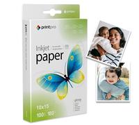 Papier photo PrintPro de COLORWAY 100 Feuilles 10x15 Haute Brillance 180 g/m² Immédiatement sec Imperméable pour toutes les imprimantes Laser/a Jet d'encre