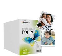 Papier photo PrintPro de COLORWAY 1000 Feuilles 10x15 Haute Brillance 200 g/m² Immédiatement sec Imperméable pour toutes les imprimantes Laser/a Jet d'encre