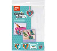 Papier plastique magique - APLI - A4 - 4 feuilles & 4 modèles - Réduit 3-4× - Se durcit au four