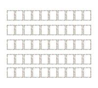 Papier pour Imprimante de Noël,50 Feuilles avec Design de Bordure Festive - Papier De Correspondance Pour Les Fêtes | Pour Écrire Lettres Notes Invitations De Mariage Et Cartes De Vœux