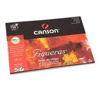 CANSON - Bloc Figueras 10 feuilles peinture à l'huile - Grain toile de lin 24x33 cm 290 g/m²