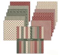 Papier pour Scrapbooking, 24 Feuilles Papier à motifs de Noël Double Face, 24 Designs Papiers décoratifs pour cartes Scrapbook, Journal, Album de Bricolage (Rouge, 30,5 x 30,5 cm)