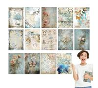 Papier pour scrapbooking, kit de scrapbooking pour journaling | Journal des papillons créant des décorations, papier esthétique pour album de journaling, scrapbooking, artisanat, journaux et matériaux