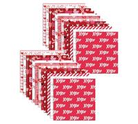 Papier pour scrapbooking Saint Valentin - Carton artisanal rose double face, lot de 24, motifs de cœurs romantiques, papier spécial de haute qualité pour le travail créatif | Album invitation fête ann