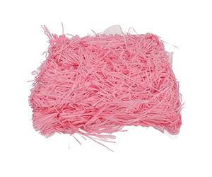 Papier Raphia 500 g, léger, inodore, Couleur vive, idéal pour la décoration intérieure, l'emballage Cadeau et Les projets de Bricolage. (Rosâtre)