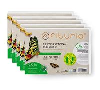 Papier recy 4 80 g, 1250 feuilles 100% fabriquées avec du papier recyclé, paquet de papier recy ouleur naturelle adaptée pour imprimante laser et jet d'encre - Ofituria (1250 feuilles)