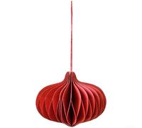 Papier rouge pour lanterne nid d'abeille 8 cm boule magnétique origami pour décoration à suspendre (A)