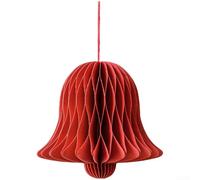 Papier rouge pour lanterne nid d'abeille 8 cm boule magnétique origami pour décoration à suspendre pour Nouvel An chinois, fête de mariage (B)