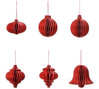 Papier rouge pour lanterne nid d'abeille 8 cm boule magnétique origami pour décoration de fête de mariage (G)