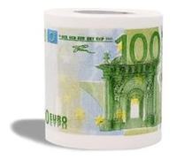 Papier rouleau hygiénique WC à motif 100 euro toilettes Multi G