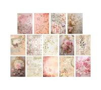 Papier Scrapbook, Journaling Scrapbooking Kit | Journaling Scrapbooking Papillons Bricolage Papier | Papier Esthétique pour Adulte, Garçon, Fille, Papier Vintage pour Magazines, Planificateurs, Album