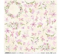 Papier Scrapbooking 30x30 - ScrapAndMe - Celebrations Rouge 2 Fleurs 2 - Feuille Découpeuse