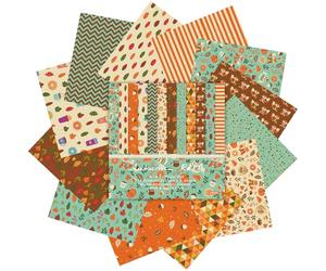 Papier Scrapbooking Automne 24 Pièces Papier Origami 15 x 15 cm Décopatch Feuilles Thanksgiving Decopatch Feuille pour Carnet, Album, Journal (A, 15 x 15 cm)