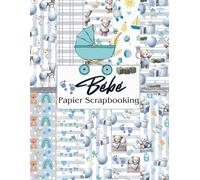 Papier Scrapbooking Bebe: Scrapbooking Papier Pour Bébé Garçon | A4, 21.59 x 27.94cm, Double Face | À Découper Pour Baby Shower, Anniversaire, Albums ... DIY | Papier De Bricolage Décoratif | Origami