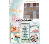 Papier Scrapbooking Bloc De 30 Feuilles Cartonnées Dont 10 Métallisées 30,5 X 30,5 Cm De 230g Thème "All We Want Is Vintage