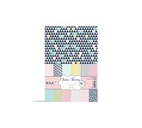 Papier scrapbooking - Color factory - Géométrique pastel - 48 feuilles A4