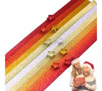 Papier Star DIY - 520 feuilles de papier à paillettes scintillantes - Sans danger pour les projets artistiques - Décoration faite à la main