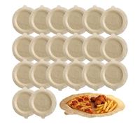 Papier sulfurisé - 20 feuilles jetables, antiadhésives, résistantes à l'huile, pour friteuse électronique, four, passe au micro-ondes, facile à nettoyer | Idéal pour la cuisine, les sautés, la pâtisse