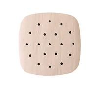 Papier Sulfurisé pour Air Fryer- Perforé à Vapeur sulfurisé Carré de cuisson, Food-Grade BPA gratuit, Parchemin résistant la chaleur,Antiadhésif- Cuisson Liner 50 Pièces 16CM/18CM/19CM (Petit, 16CM)