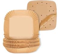 Papier sulfurisé pour friteuse à air chaud, Les revêtements de papier for friteuse à air 300 pièces 20-23cm sont perforés et jetables normaux(20cm set)