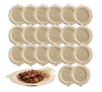 Papier sulfurisé pour friteuse à air - Feuilles de cuisson résistantes à la graisse, feuilles alimentaires résistantes à la chaleur, matériau en bois de pâte non blanchie, protection du panier carré